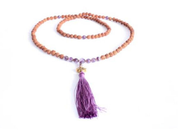 Japa Mala Rudraska y Amatista