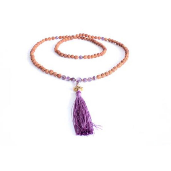 Japa Mala Rudraska y Amatista